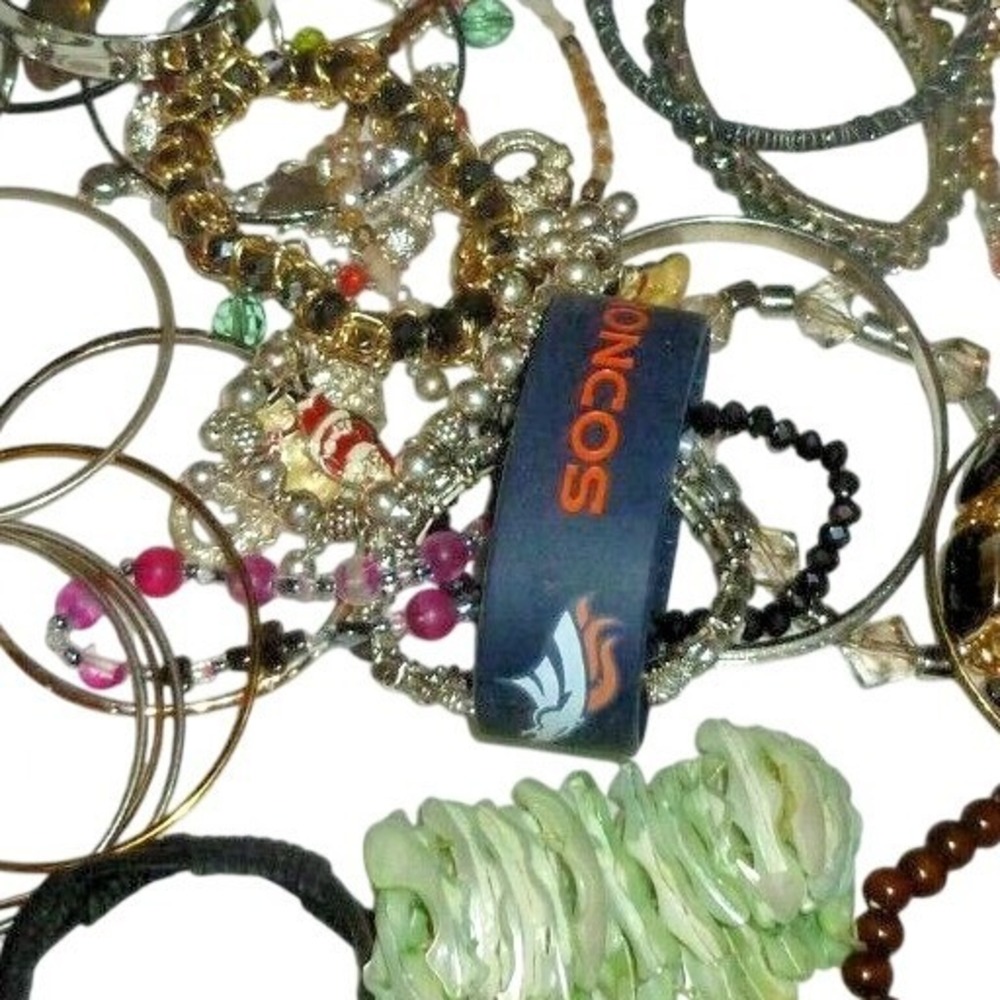Mixed Fashion Bracelet Jewelry Lot Bangle‎ Beaded Cuff Wood Shell 50+ Pieces
